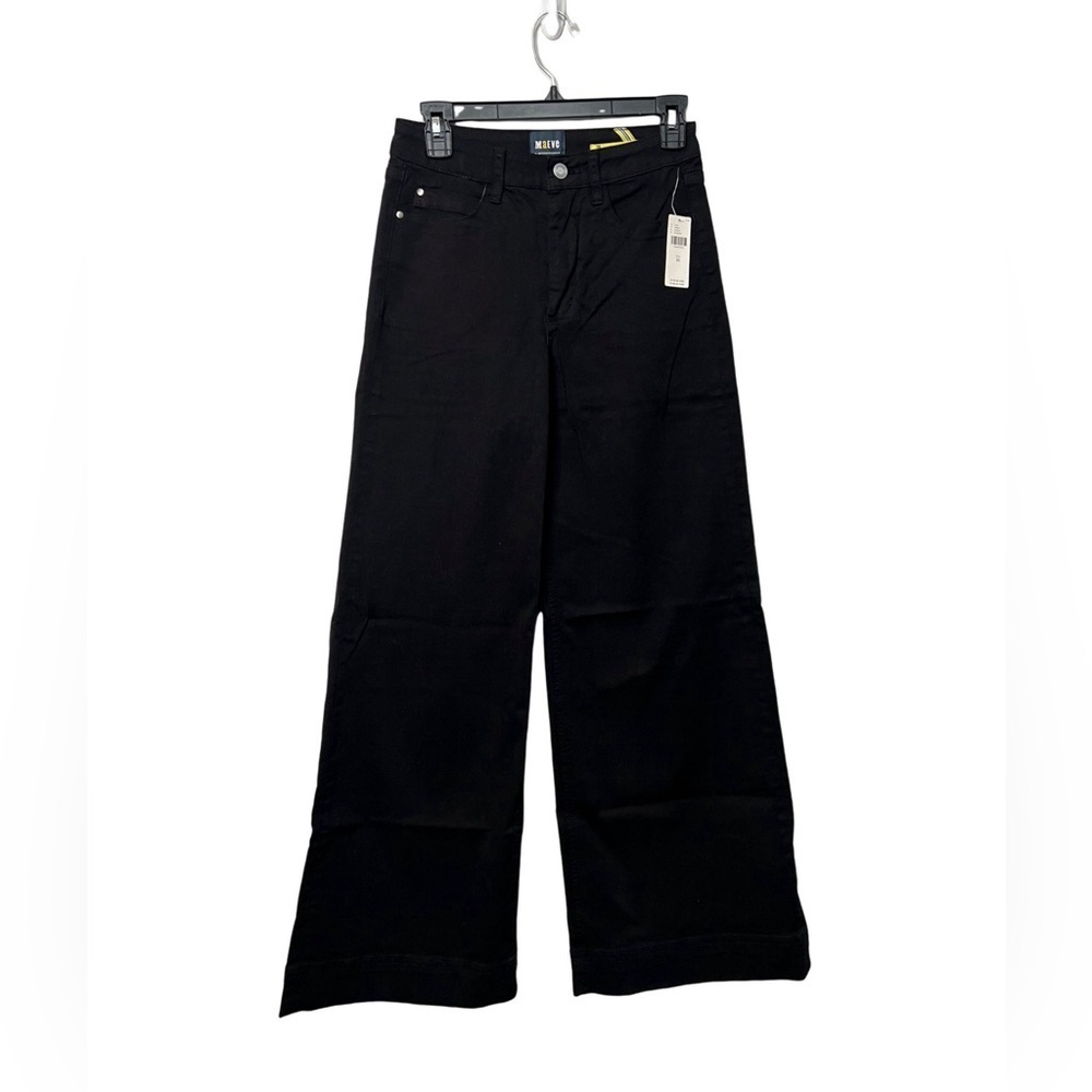 Anthropologie Maeve Lily Wide Leg Jean Black Size26 NWT